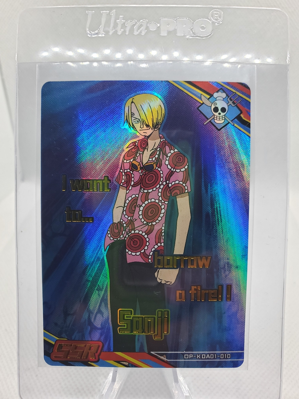 Sanji - One Piece Trading Card Skypiea SSR 010 “I Want To Borrow A Fire” Tc1